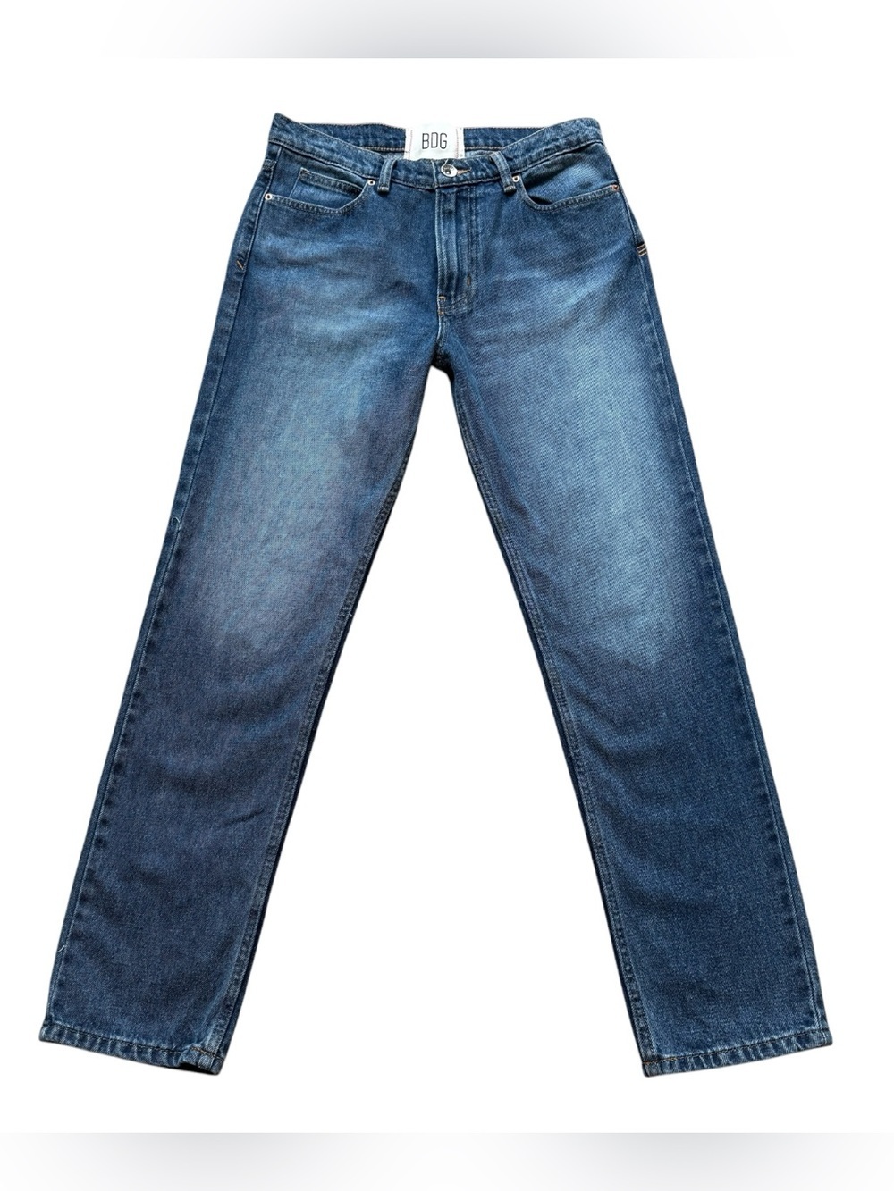 BDG Vintage Slim Fit Jeans 29x32 Medium Wash Straight Leg Y2K Denim Cotton Fall